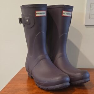 Hunter Classic Purple Rain Boots - Size 9